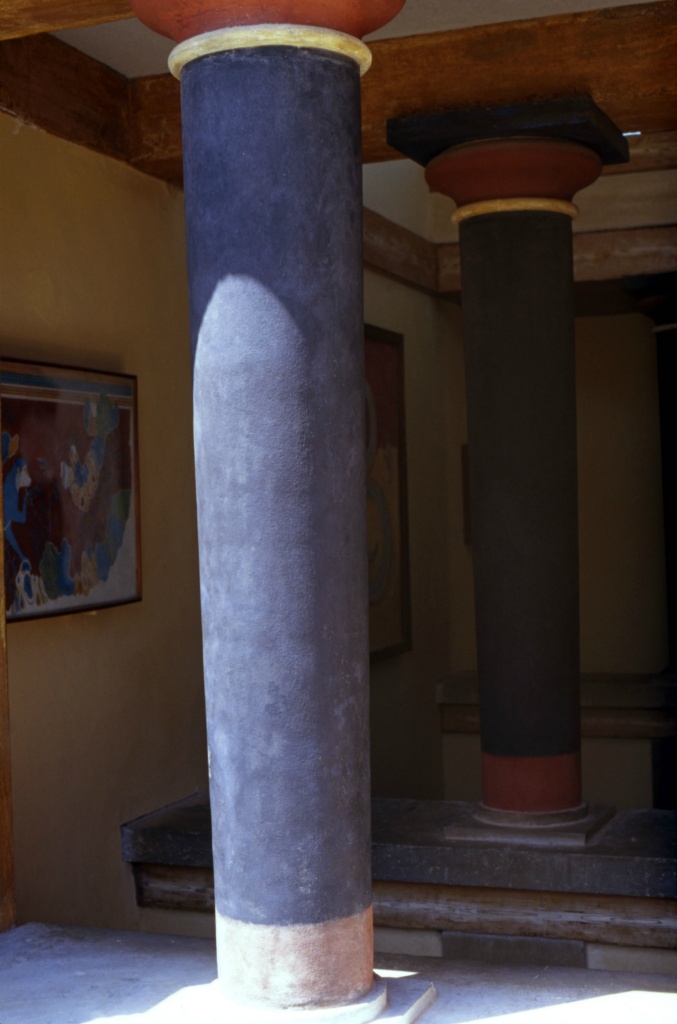 Restored column at the palace